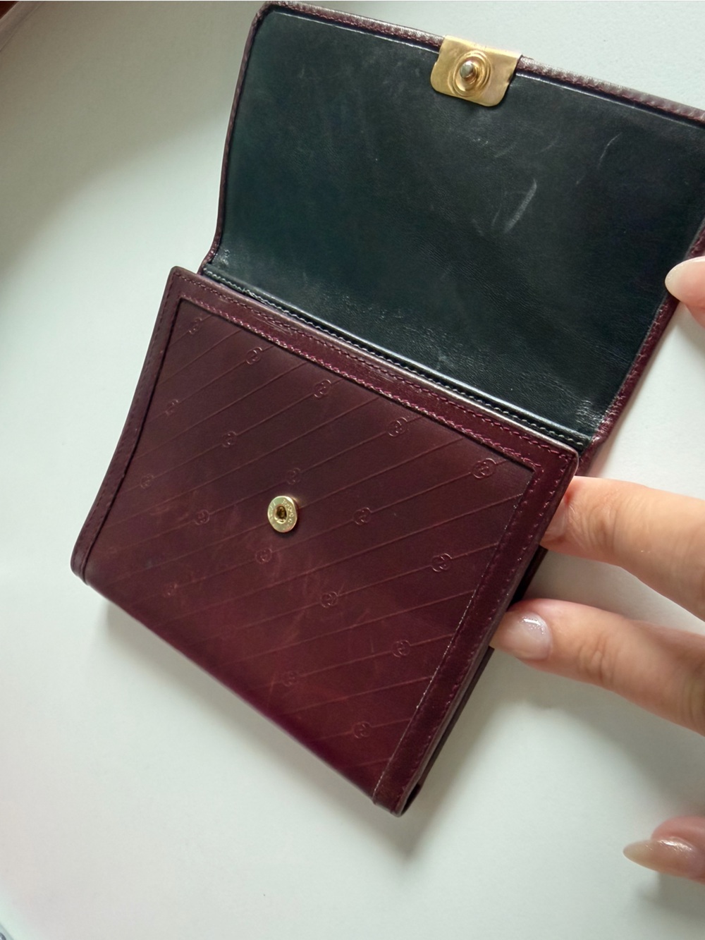 Gucci Burgundy Leather Wallet - Picture 5 of 5